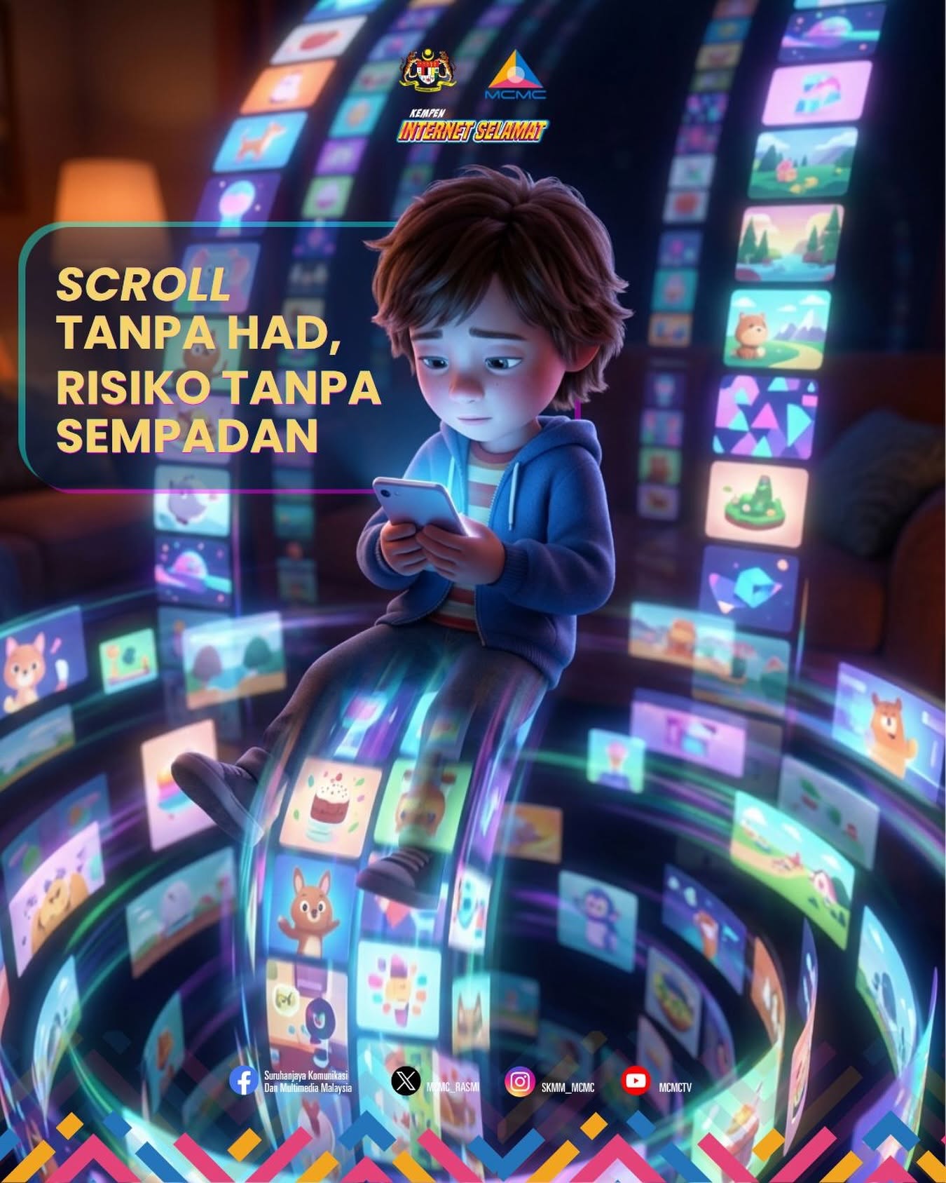 Tanpa disedari, anak-anak boleh tenggelam dalam dunia tanpa sempadan dipenuhi kandungan yang mereka belum tentu fahami.